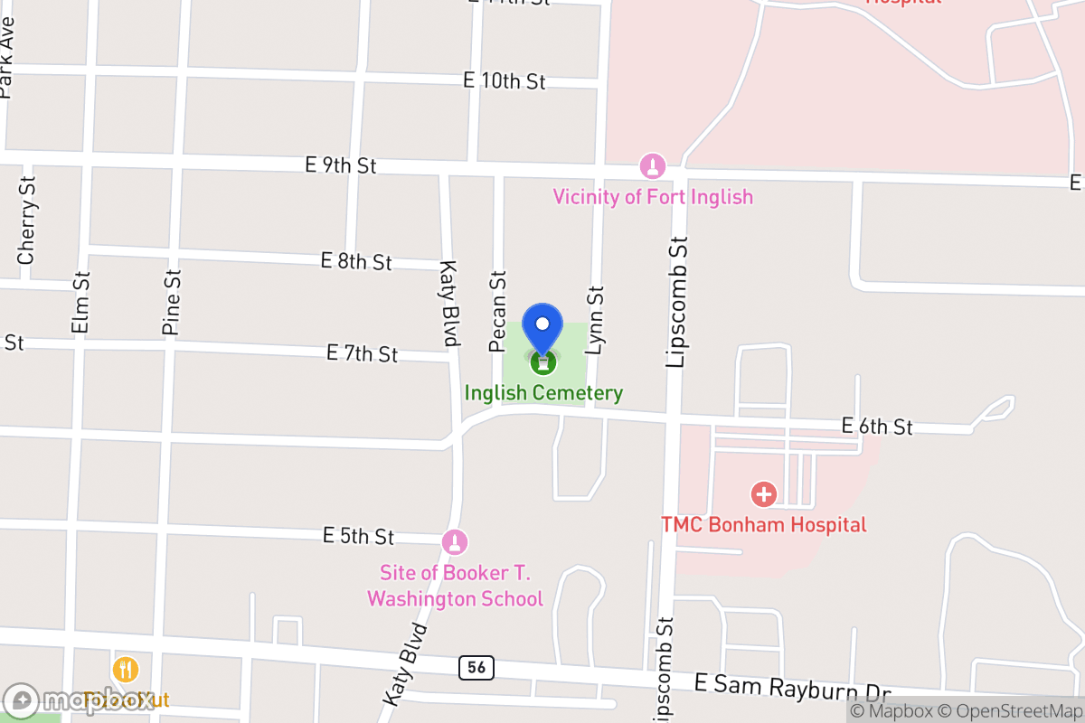 Map of Lynn , Bonham, Tx 75418, Bonham