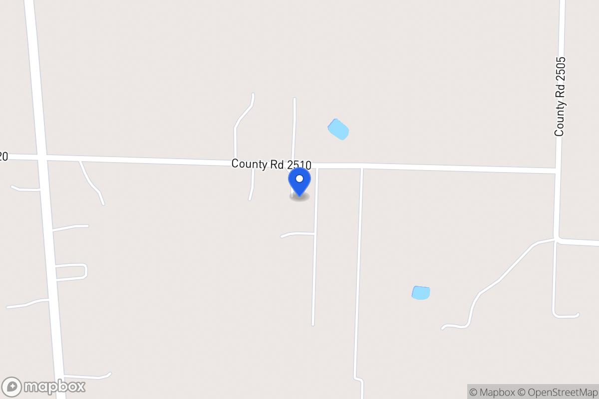 Map of 480  Cr 2510 , Bonham, Tx, Bonham