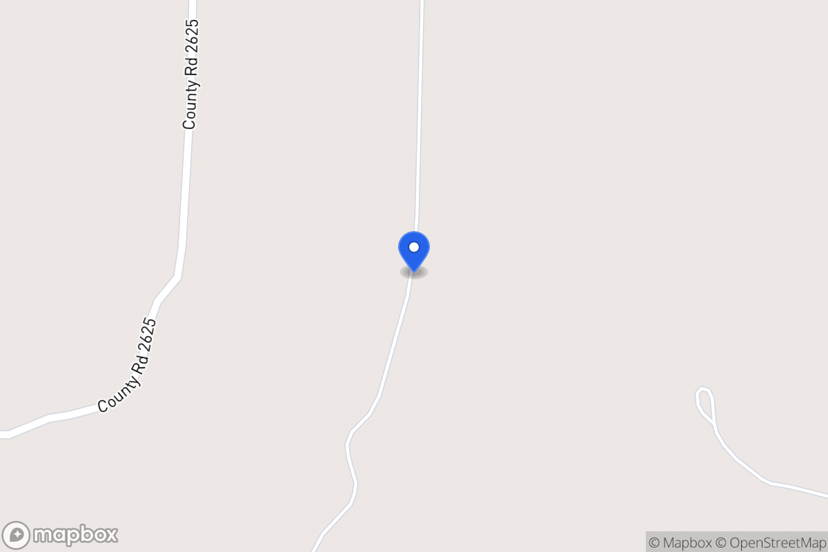 Map of Cr 2615 , Danner, Tx, Danner