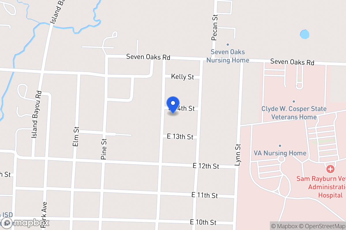 Map of 802 E 14th , Bonham, Tx 75418, Bonham