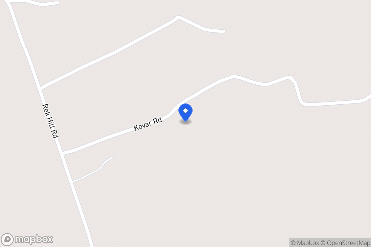 Map of Kovar  Rd , Rek Hill Area, Tx, Rek Hill Area