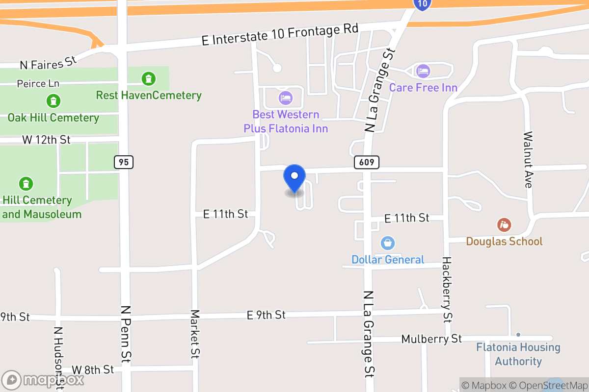 Map of 318 E 12th St (Off Fm 609) , Flatonia, Tx 78941, Flatonia