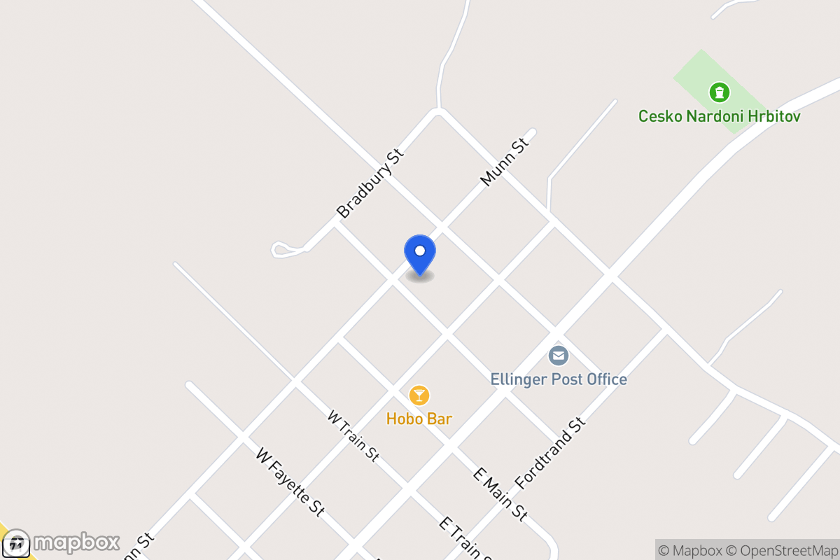 Map of 205  W Hollmann , Ellinger,  78938, Ellinger