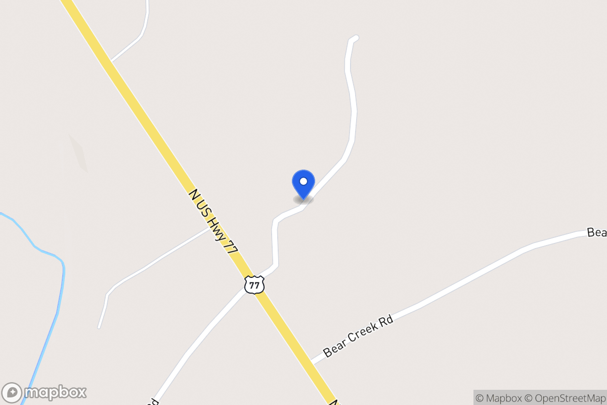 Map of 9200  Hwy 77 N & Bear Creek Rd , Warda Area, Tx, Warda Area