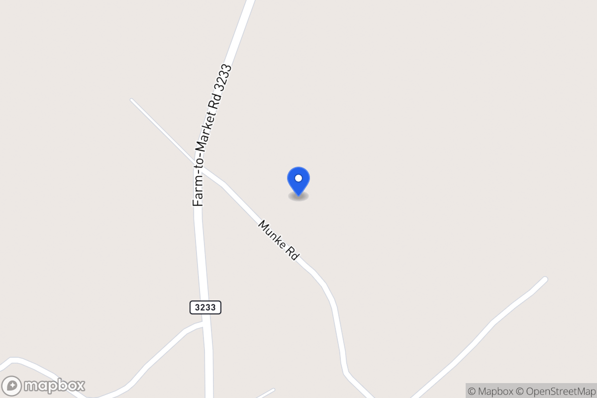 Map of Munke  Rd , Cozy Corner Area, Tx, Cozy Corner Area