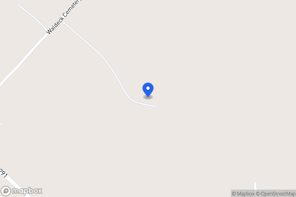Map of 7634  Waldeck Cemetery Rd , Waldeck Area, Tx, Waldeck Area