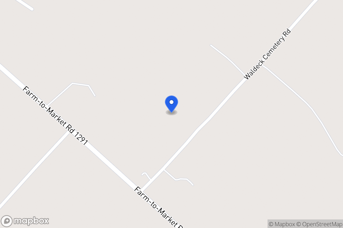 Map of 7839  Waldeck Cemetery Rd , Waldeck, Tx, Waldeck