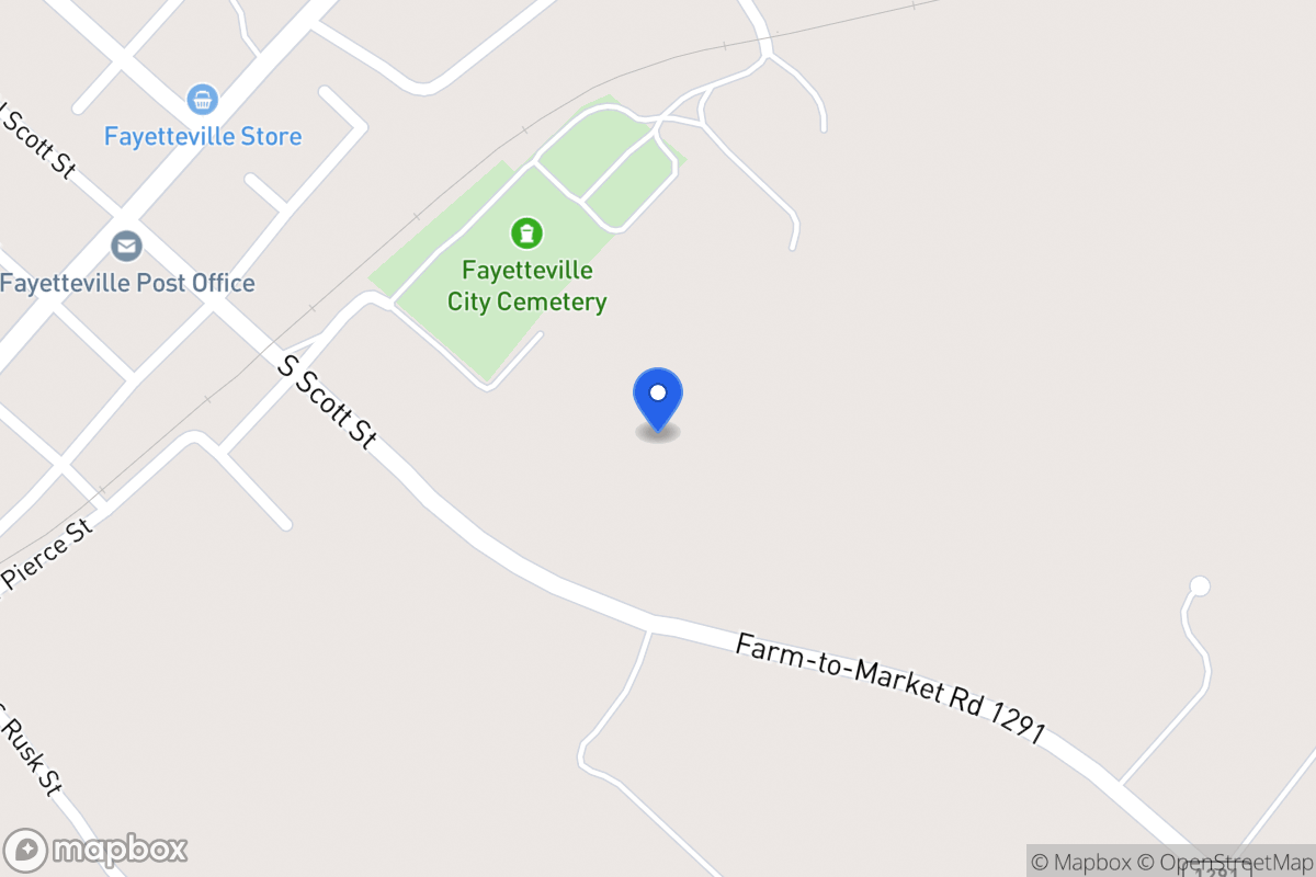 Map of 410  Fm 1291 , Fayetteville Area, Tx, Fayetteville Area