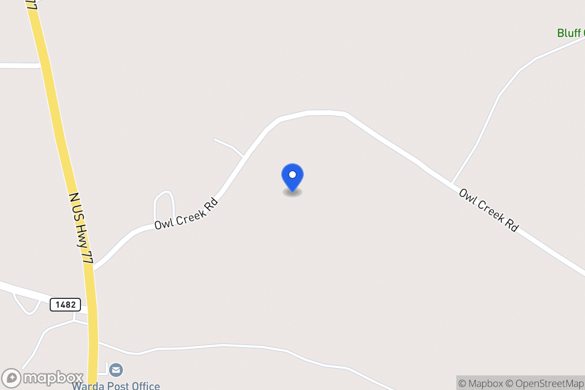 Map of Owl Creek Rd , Warda, Tx, Warda