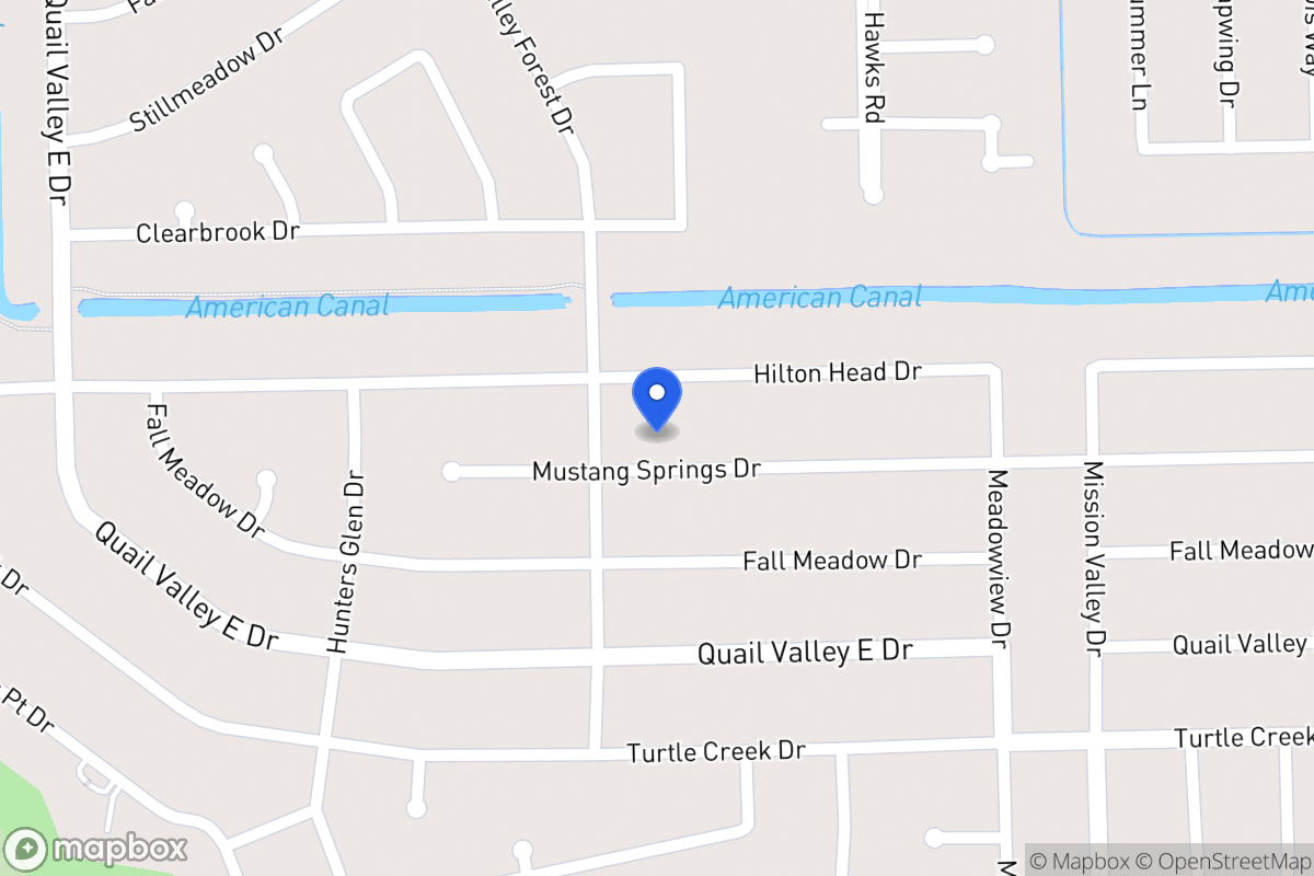 Map of 2126  Mustang Springs Dr, Missouri City, Tx 77459, Missouri City