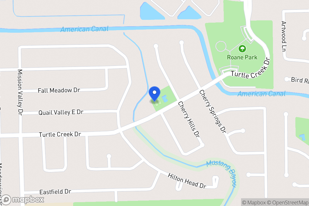 Map of 1602  Turtle Creek Dr, Missouri City, Tx 77459, Missouri City