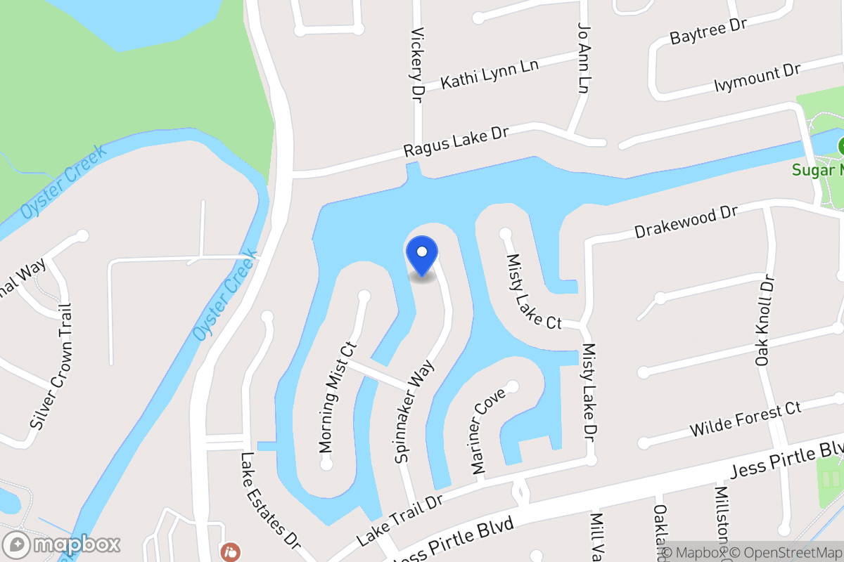 Map of 1243  Spinnaker Way, Sugar Land, Tx 77498, Sugar Land