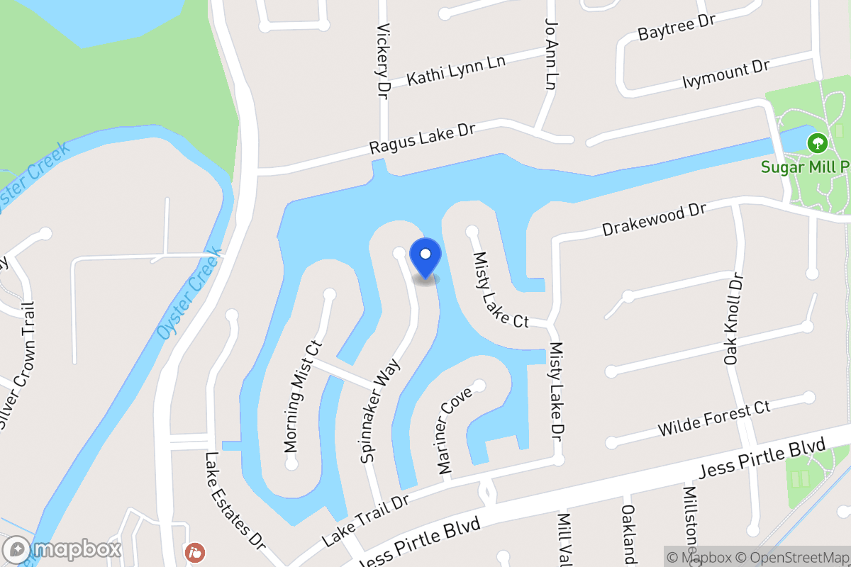 Map of 1242  Spinnaker Way, Sugar Land, Tx 77498, Sugar Land