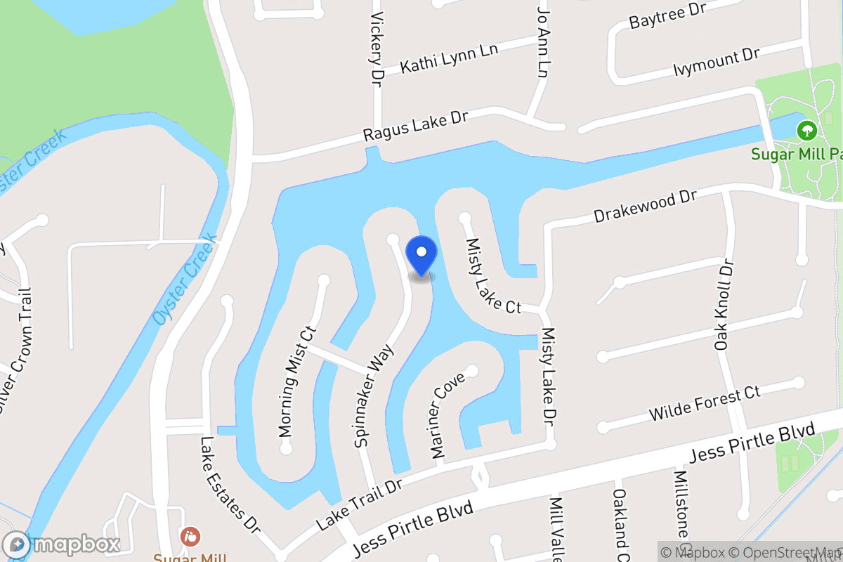 Map of 1238  Spinnaker Way, Sugar Land, Tx 77498, Sugar Land