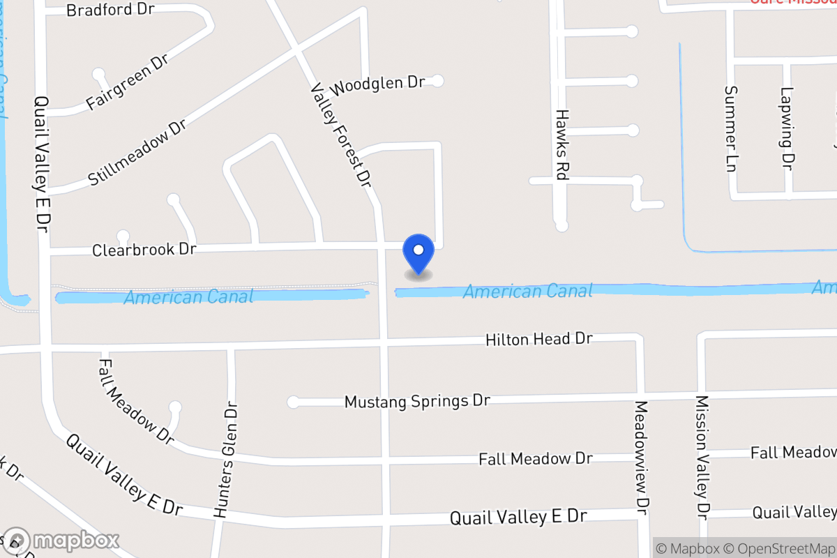 Map of Valley Forest Dr, Missouri City, Tx 77489, Missouri City