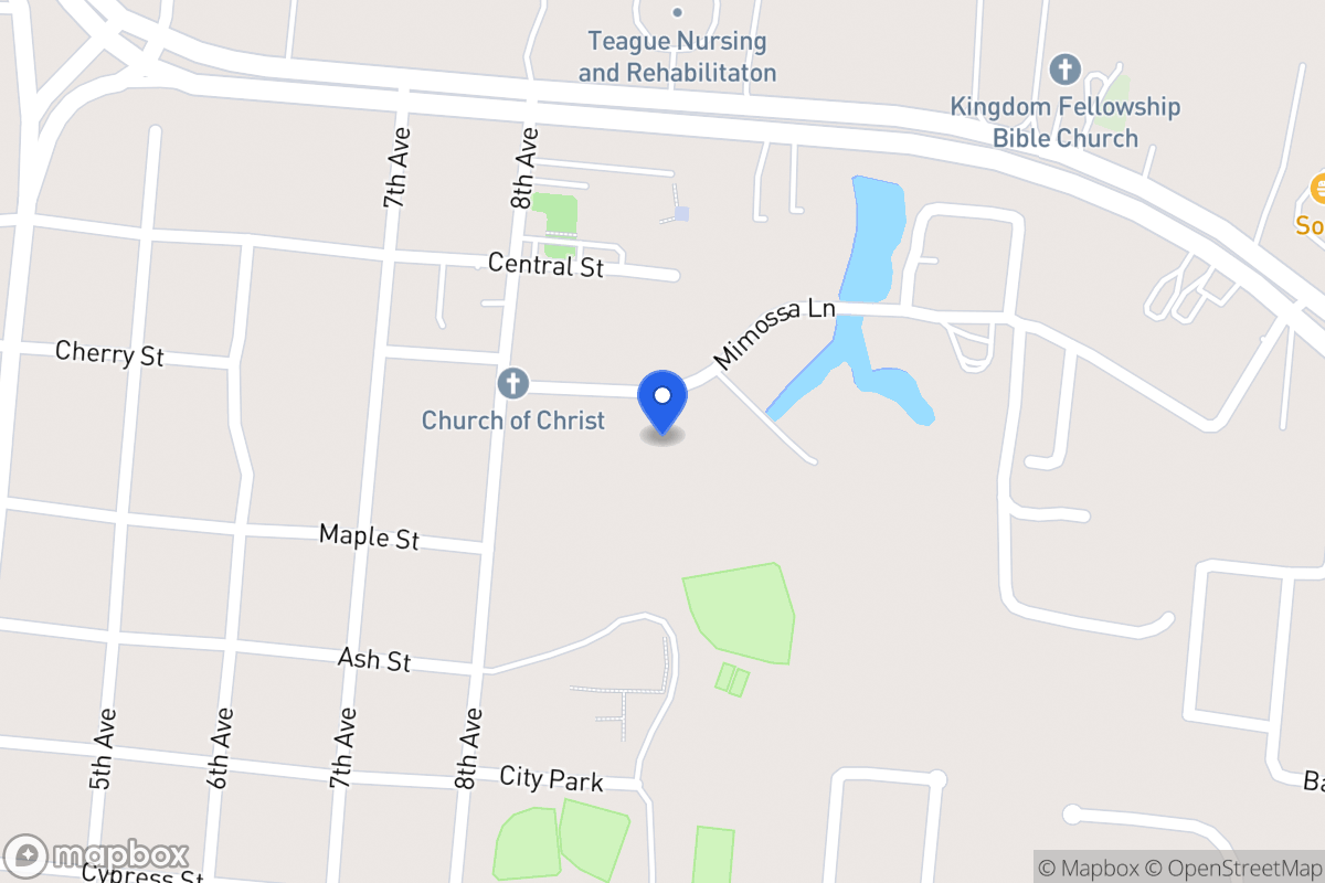 Map of 7  Mimosa Lane , Teague, Tx 75860, Teague