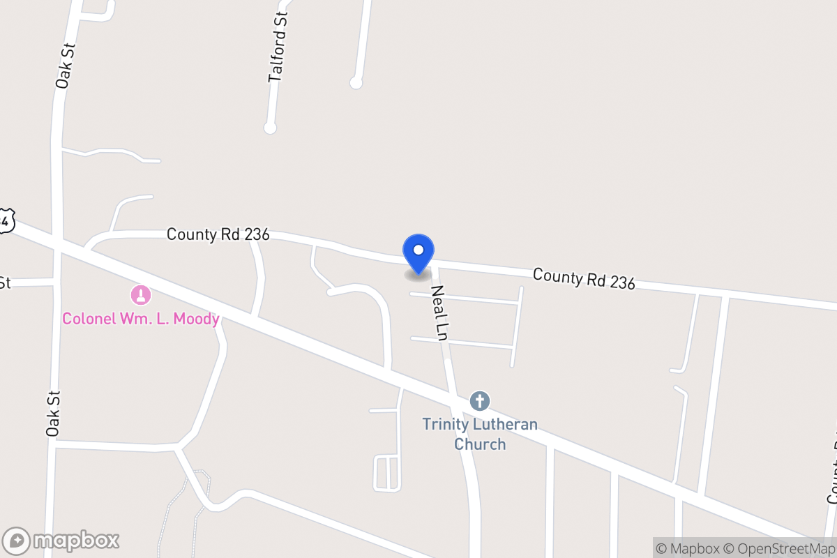 Map of 501  Old Palestine Rd , Fairfield, Tx 75840, Fairfield
