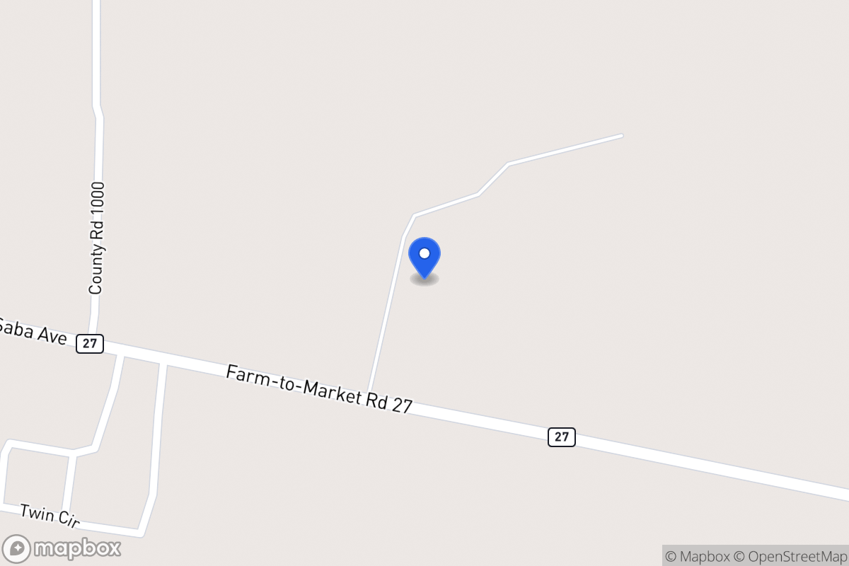 Map of 1710  Fm 27 , Wortham, Tx 76693, Wortham