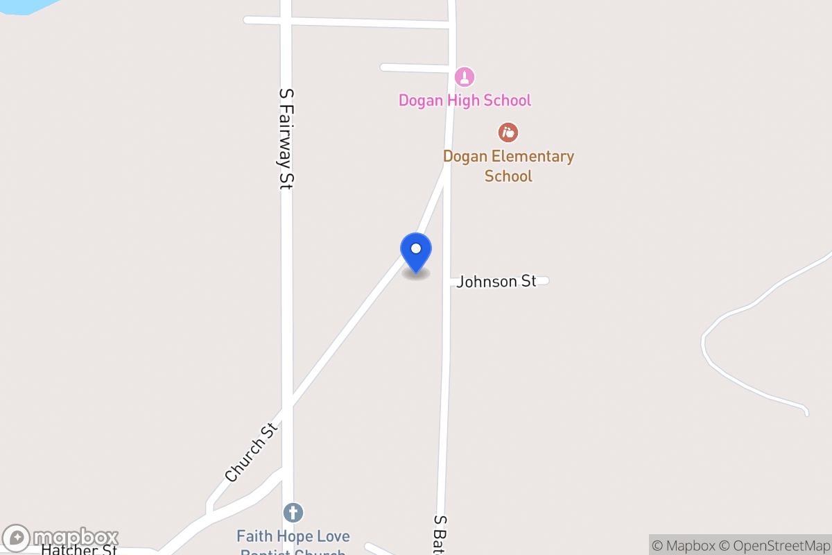 Map of 360  Church St , Fairfield, Tx 75840, Fairfield