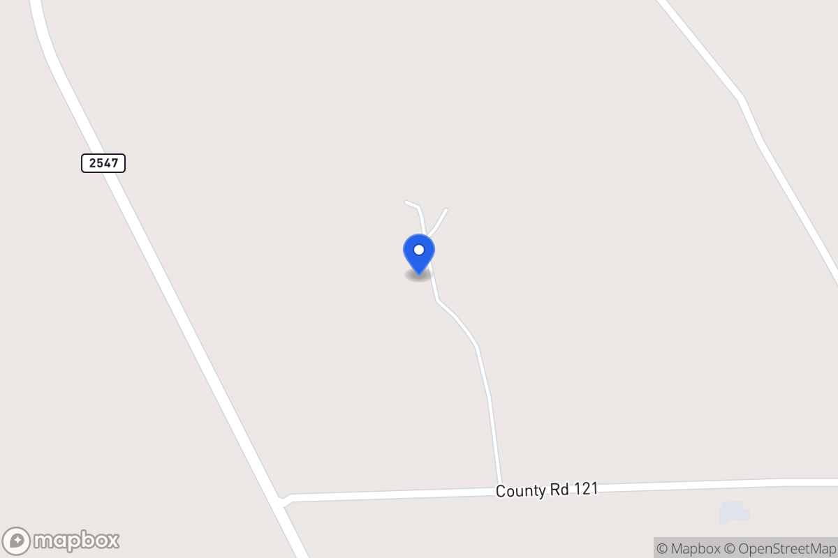 Map of 121  Fcr 121 , Fairfield, Tx 75840, Fairfield