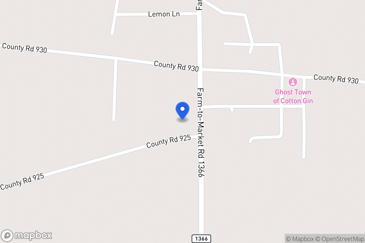 Map of Fcr 925 , Mexia, Tx 76667, Mexia