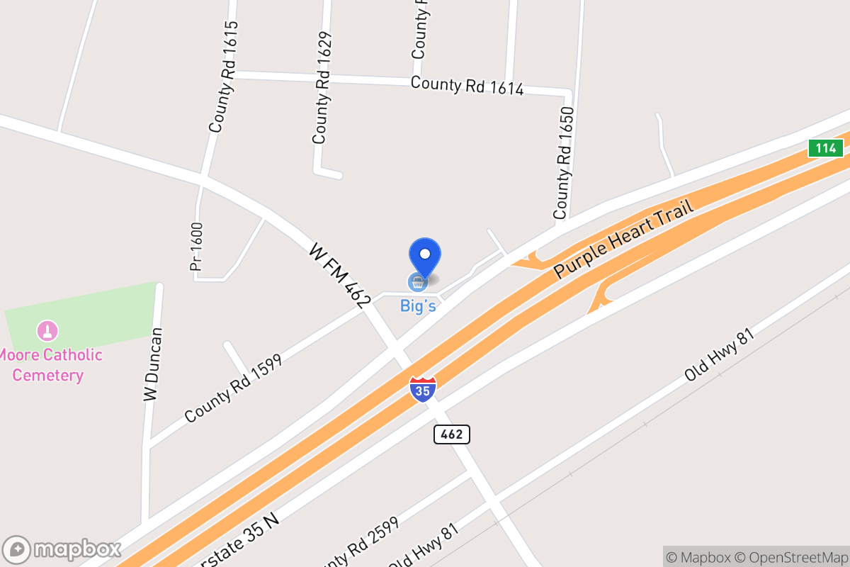 Map of 13489 S Ih 35, Moore, Tx 78057, Moore