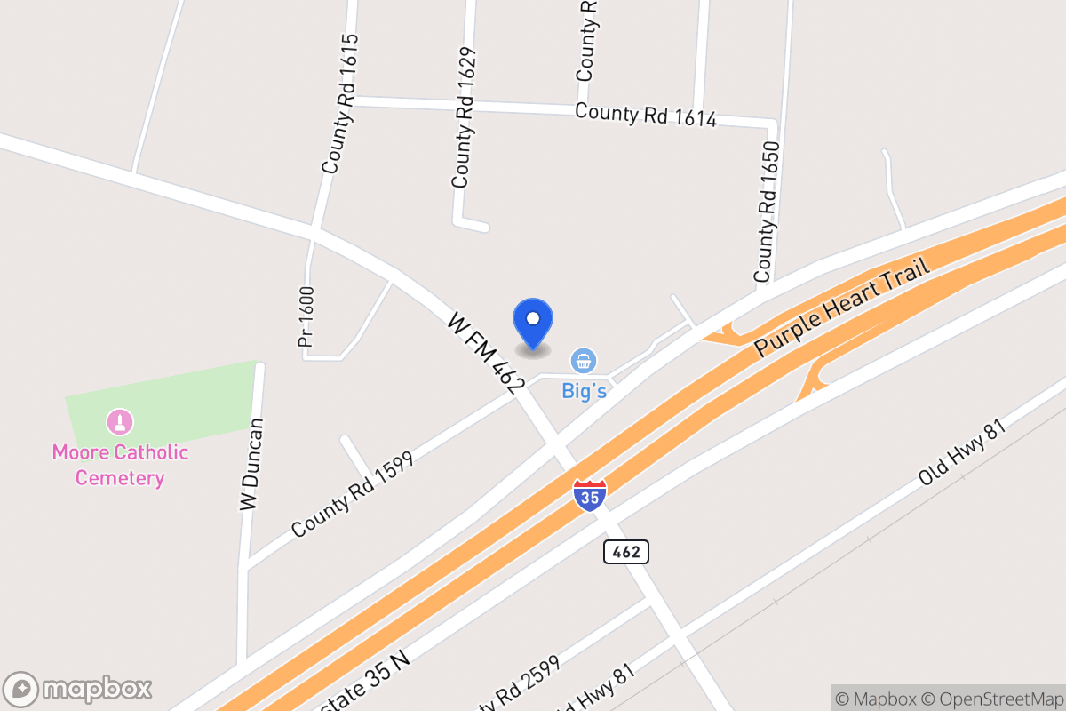 Map of 198  Fm 462, Moore, Tx, Moore