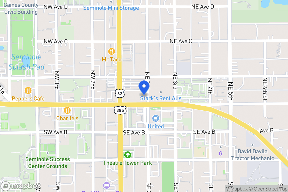 Map of 125 E Ave A , , Tx