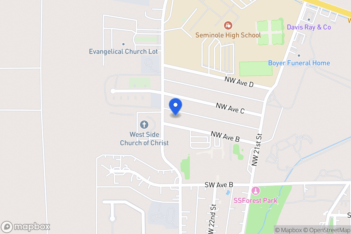 Map of 2122 Nw Ave B , Seminole, Tx, Seminole