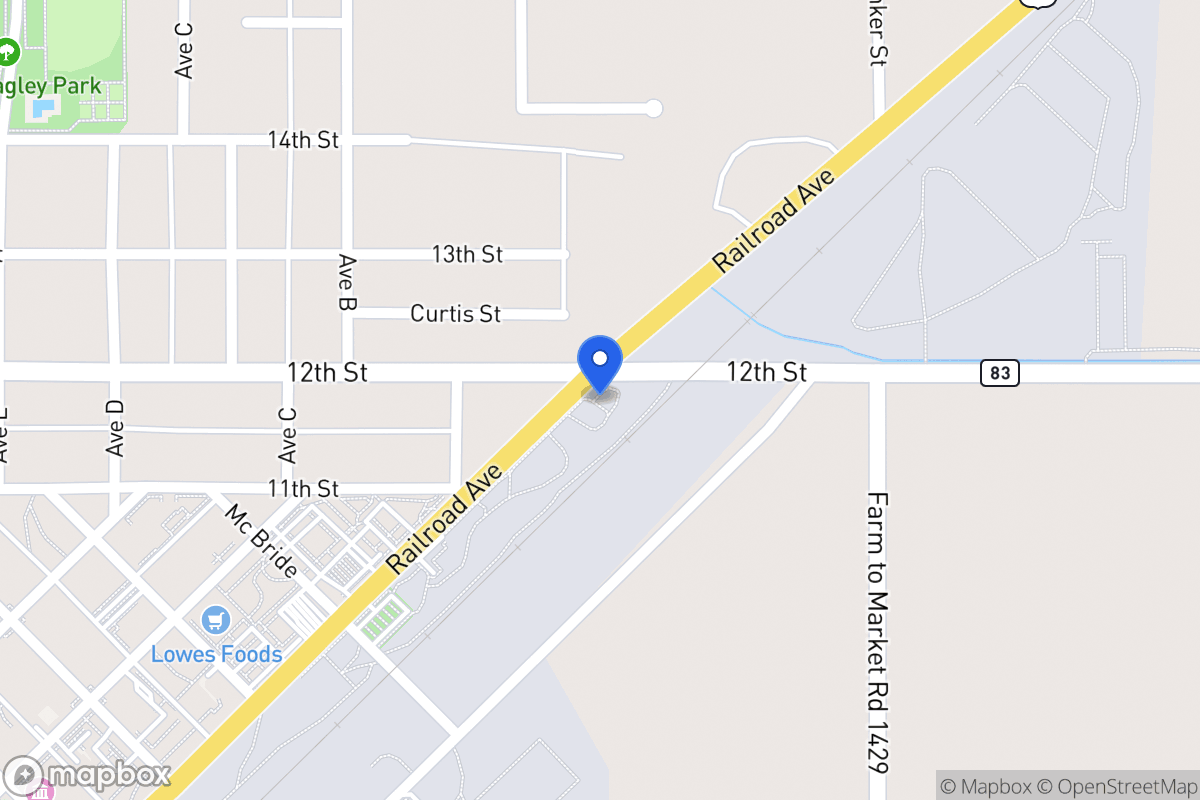 Map of 1116  Railroad Ave , , Tx