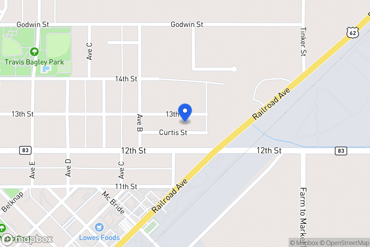 Map of 105  13th St , , Tx