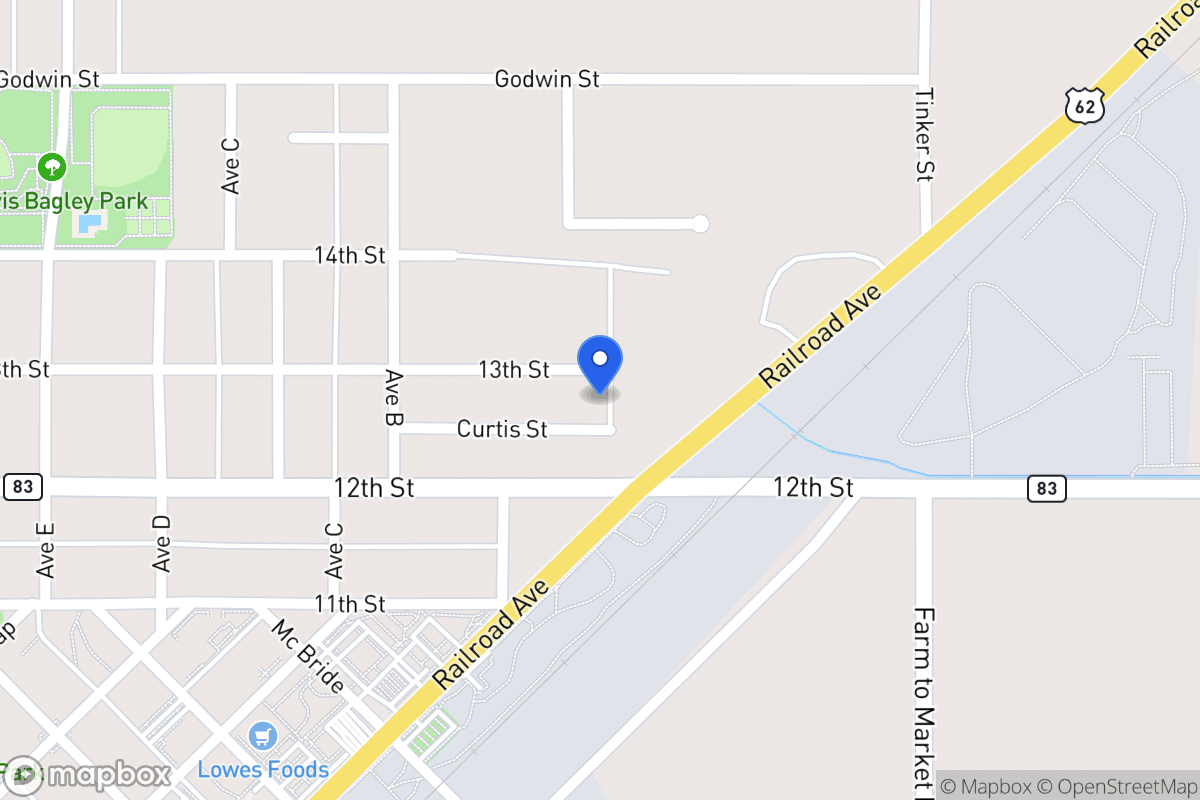 Map of 101  13th St , , Tx