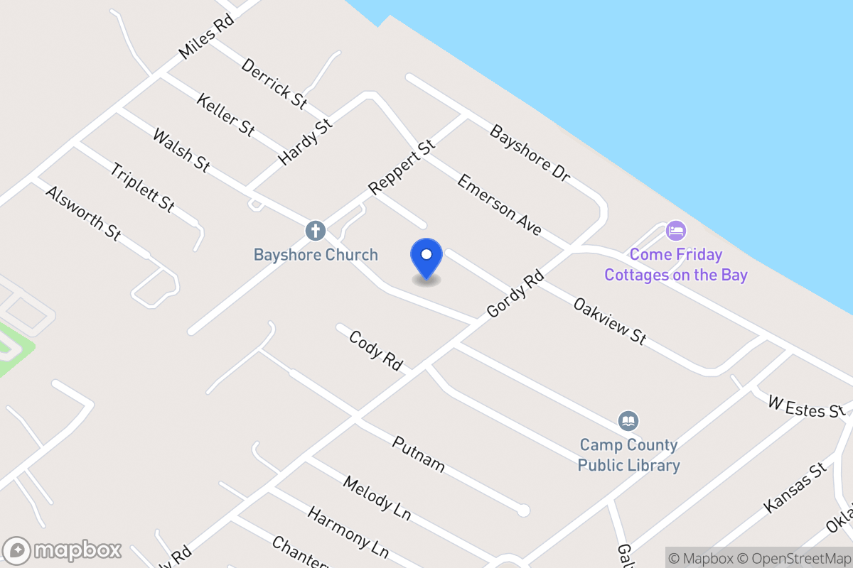 Map of 3607 Walsh St Bacliff, Tx 77518