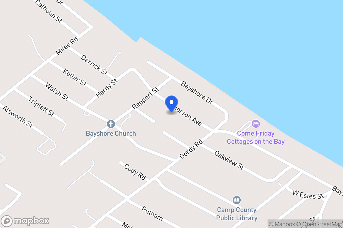 Map of 3530 Emerson Ave Bacliff, Tx 77518