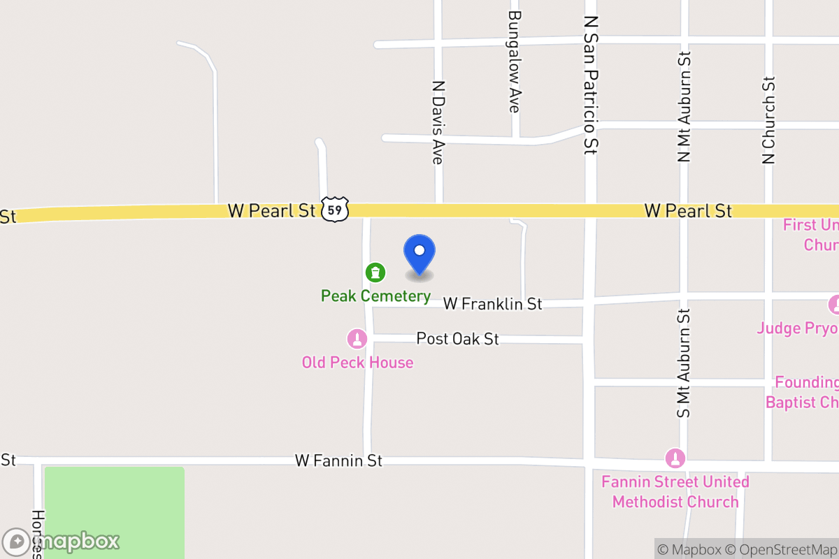 Map of 738  W Franklin , , Tx