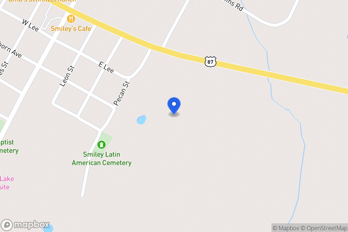 Map of Hwy 87, Smiley, Tx 78159, Smiley