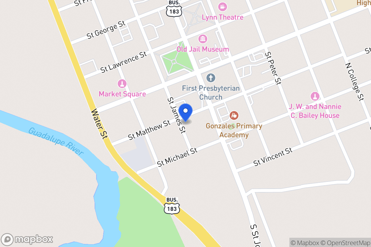 Map of 226  St James, Gonzales, Tx 78629, Gonzales