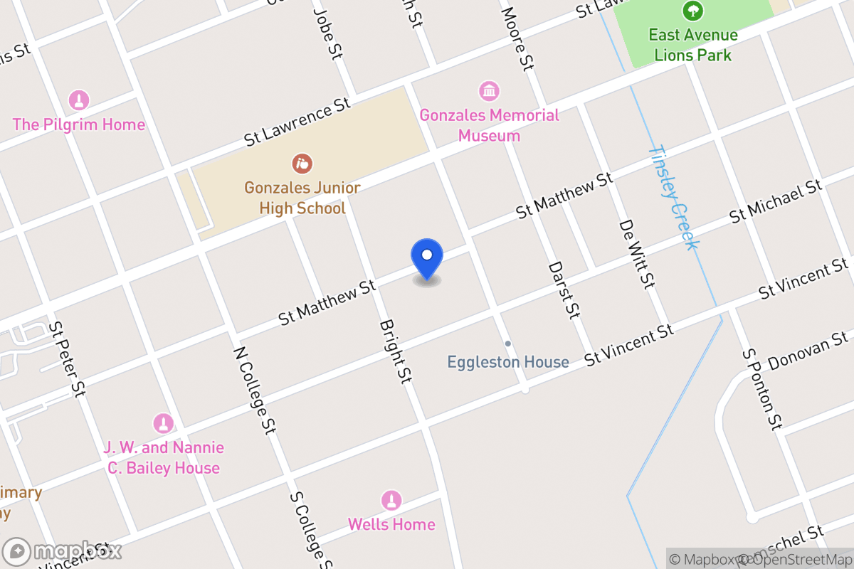 Map of 1018  St Matthew, Gonzales, Tx 78629, Gonzales