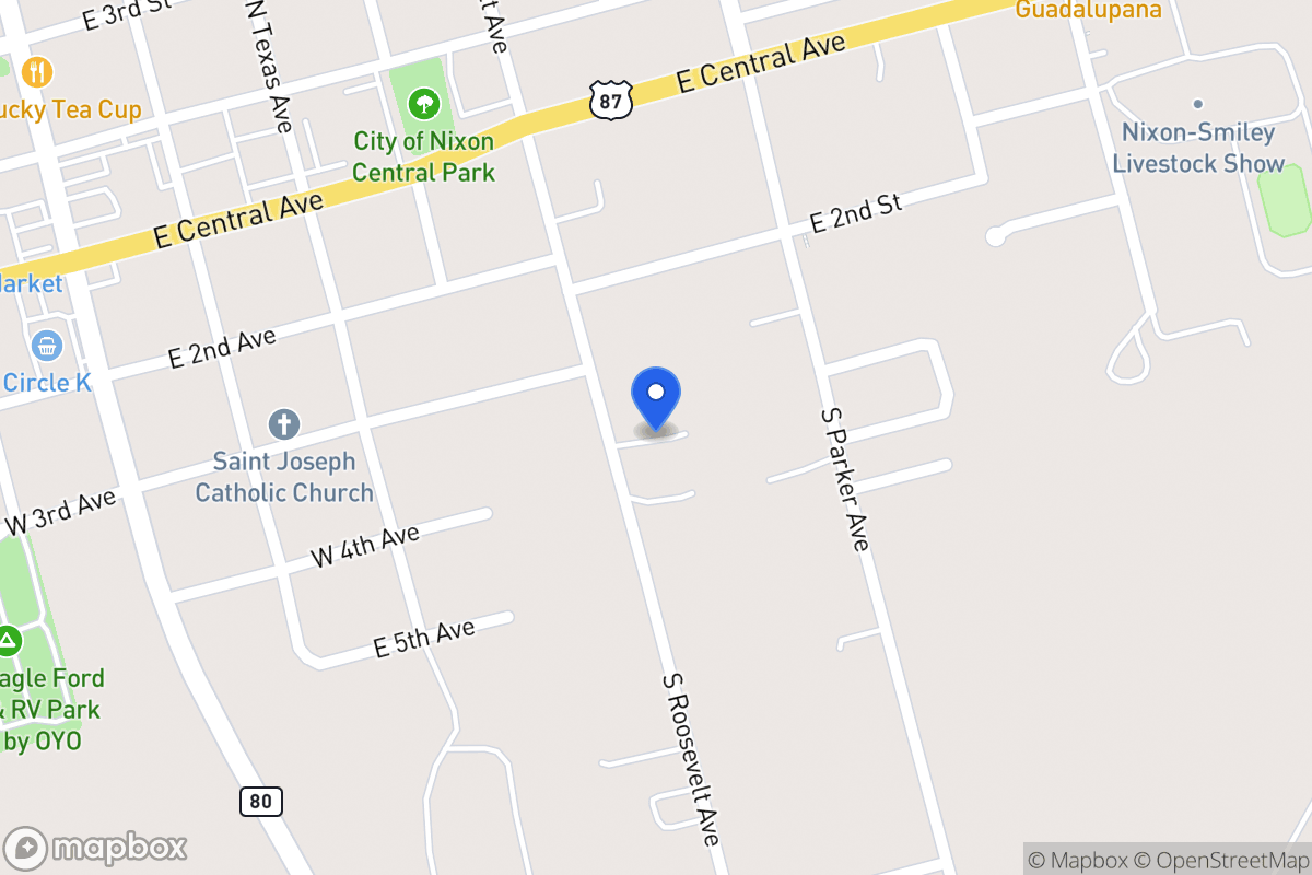 Map of S Roosevelt Ave , Nixon, Tx 78140, Nixon