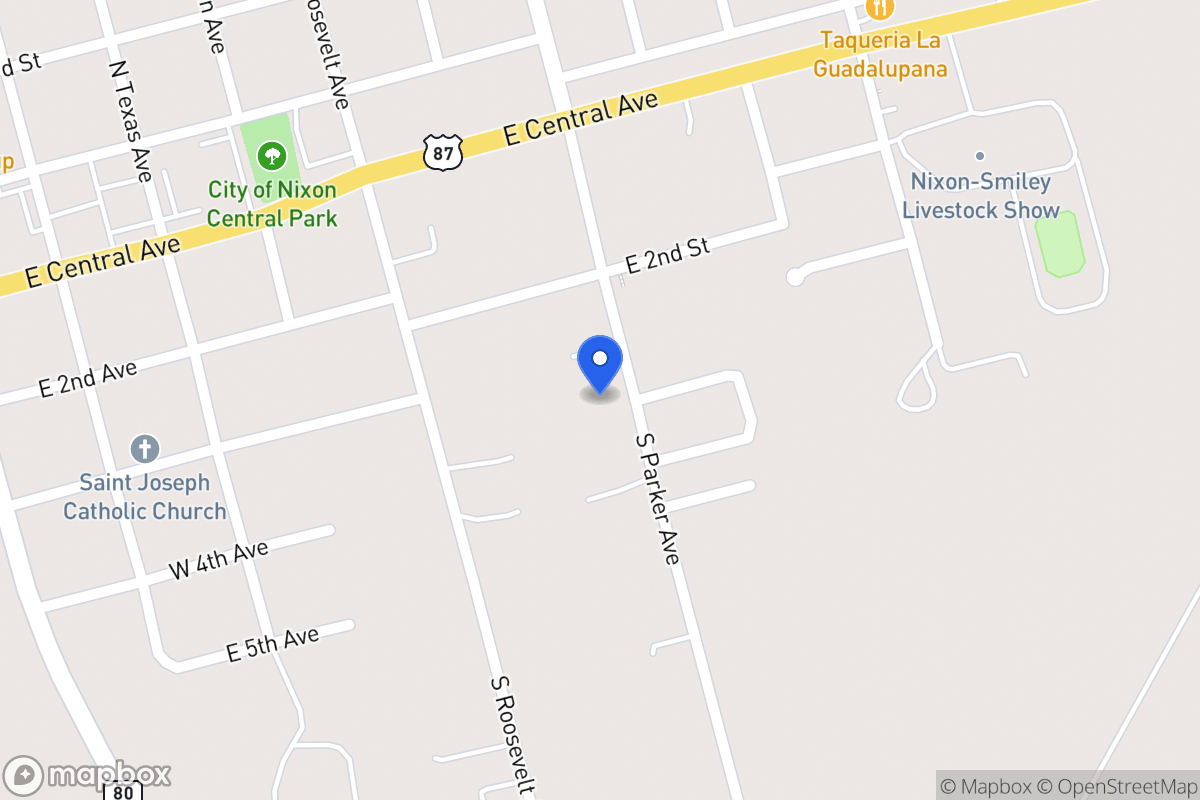Map of 302 S Parker, Nixon, Tx 78140, Nixon