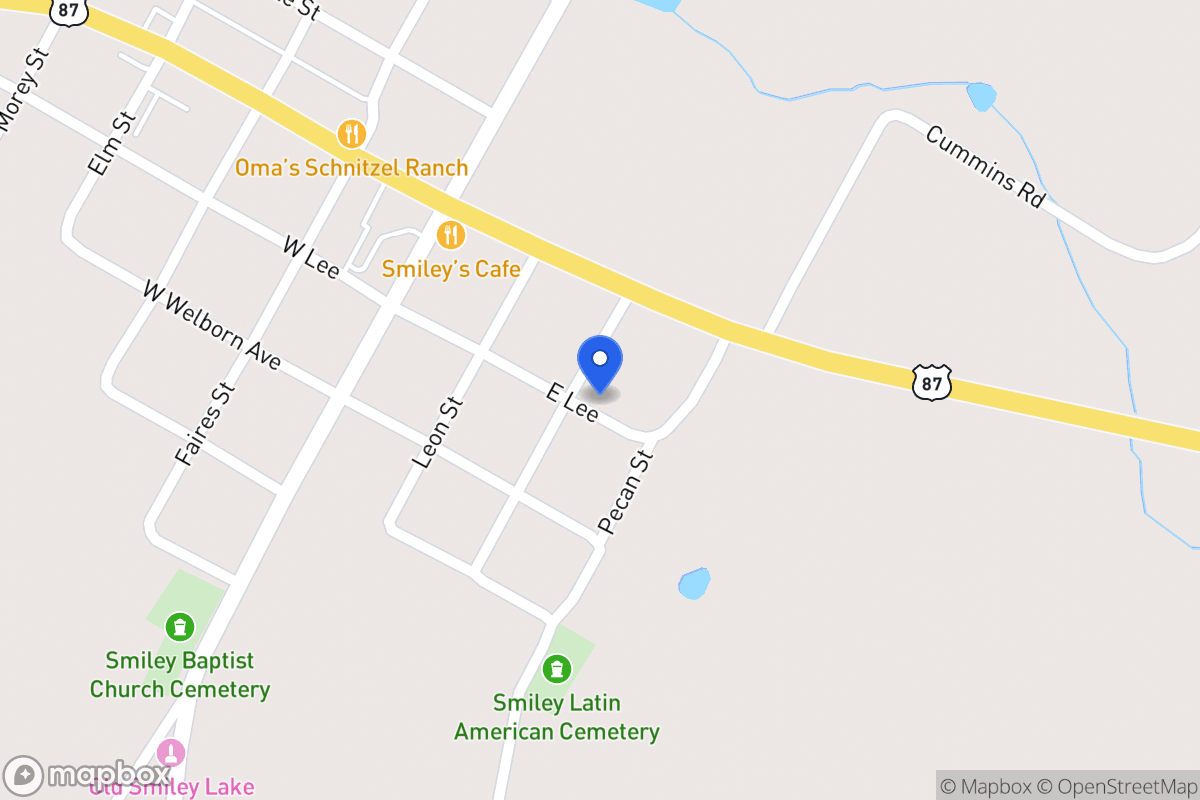 Map of 300 E Blk Lee, Smiley, Tx 78159, Smiley