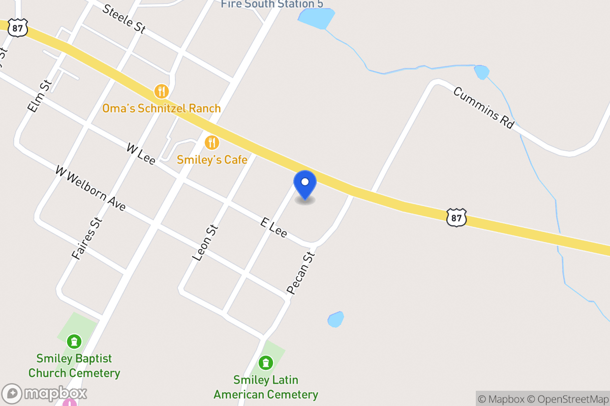Map of 304 E Hwy 87, Smiley, Tx 78159, Smiley