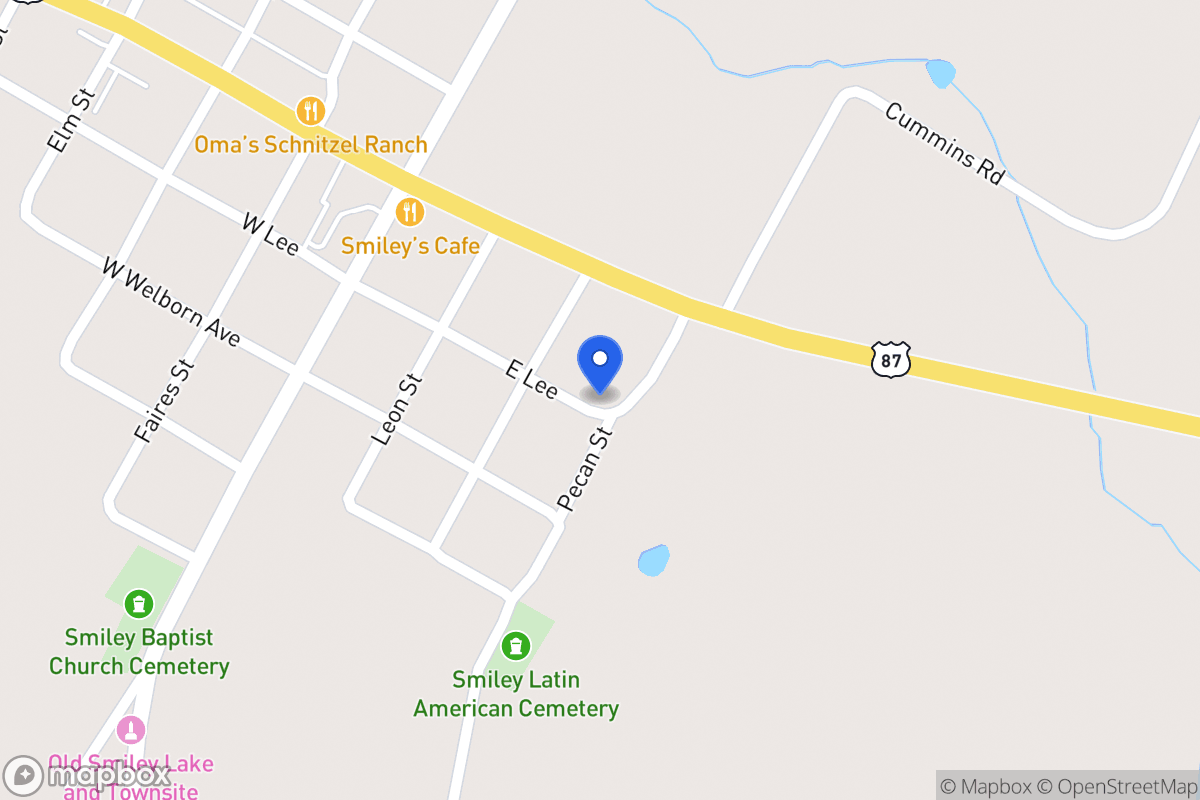 Map of 200 S Blk Pecan, Smiley, Tx 78159, Smiley