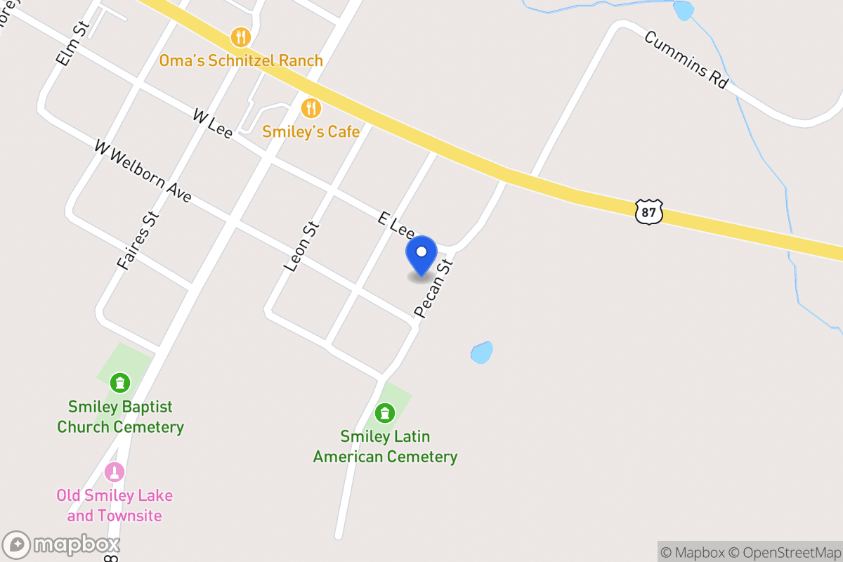 Map of 300  Blk E Lee, Smiley, Tx 78159, Smiley