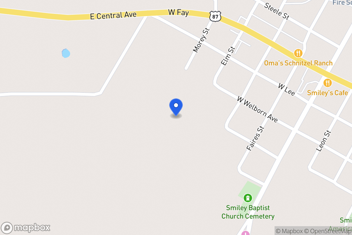 Map of 208  Commerce, Smiley, Tx 78159, Smiley