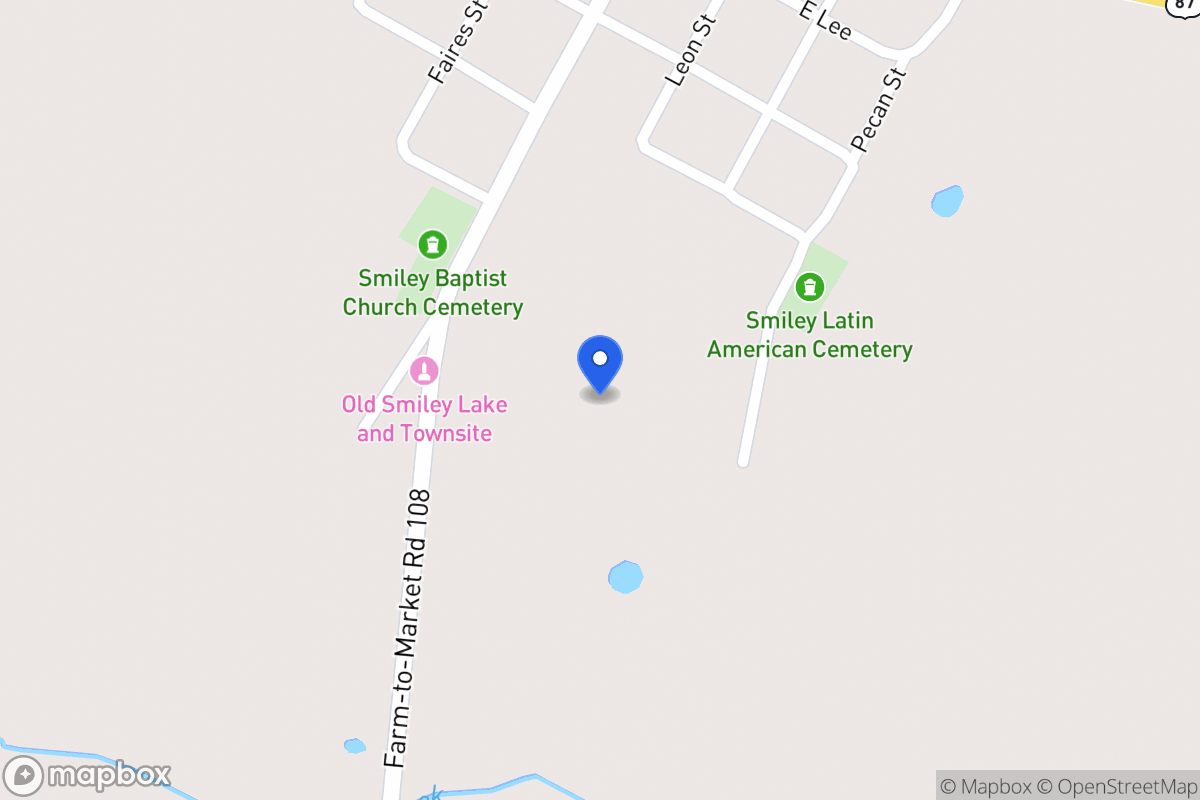 Map of Fm 108, Smiley, Tx 78159, Smiley