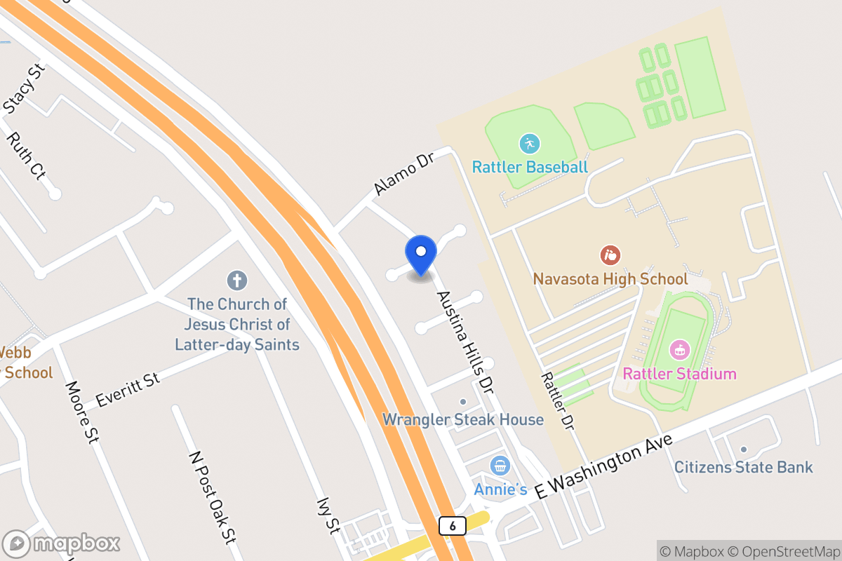 Map of 1804  Cottonwood St, Navasota, Tx 77868, Navasota