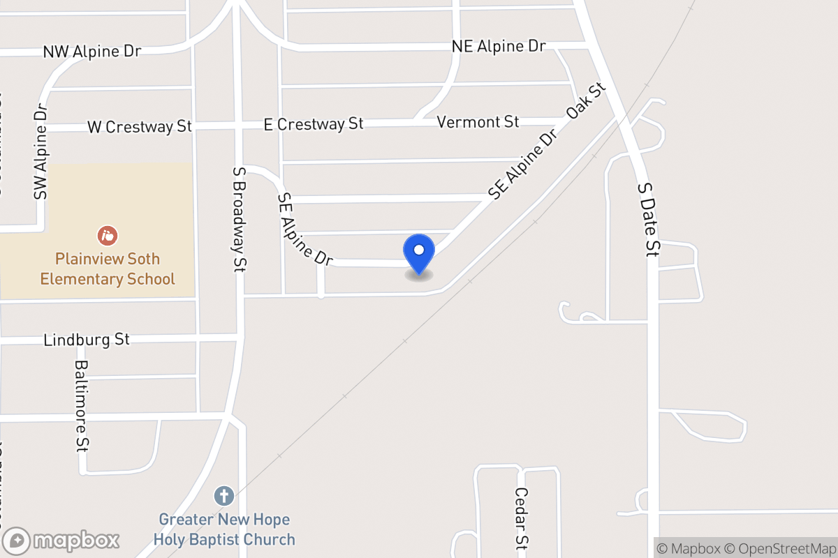 Map of 224  Se Alpine , Plainview, Tx 79072, Plainview