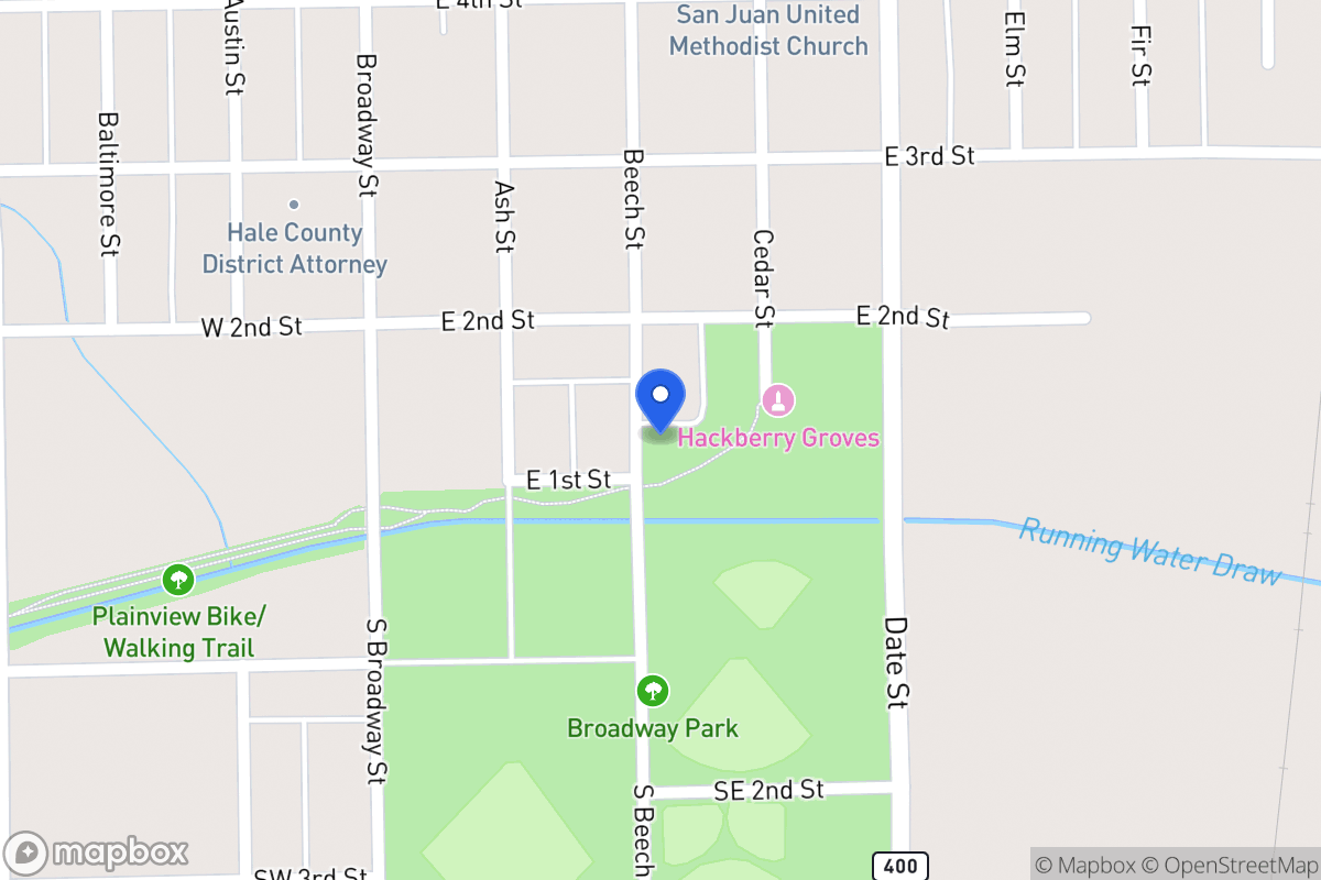 Map of 102-106  Beech , Plainview, Tx 79072, Plainview