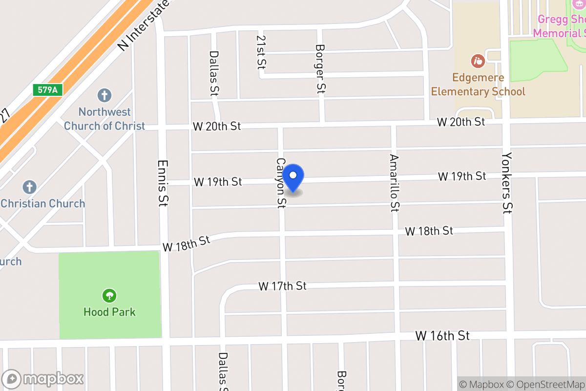 Map of 1806  Canyon , Plainview, Tx 79072, Plainview